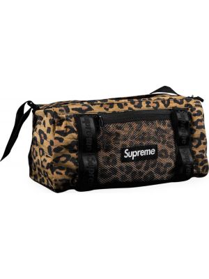 Коричневая леопардовая сумка Supreme