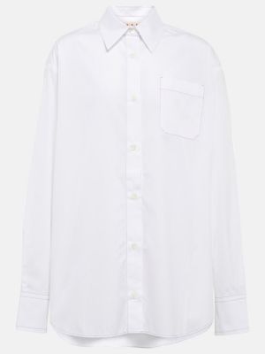 Bavlnená košeľa Marni biela