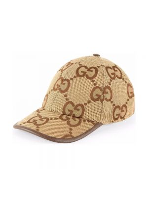 Brązowa czapka z daszkiem Gucci