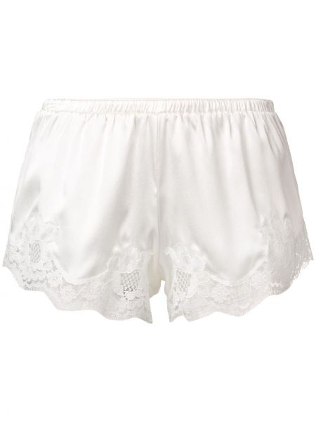 Pantalones cortos de encaje Dolce & Gabbana blanco