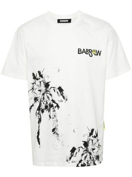 T-shirt aus baumwoll mit print Barrow weiß