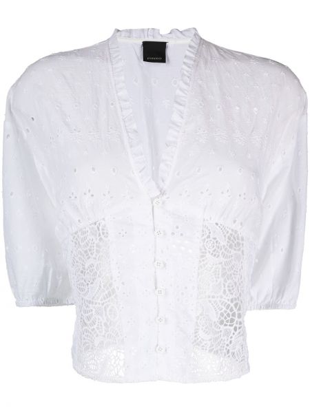 Camisa de encaje Pinko blanco
