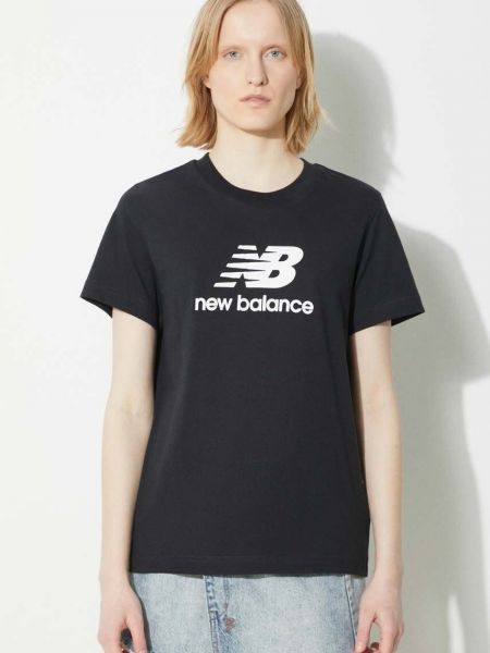 Tricou sport din bumbac New Balance negru