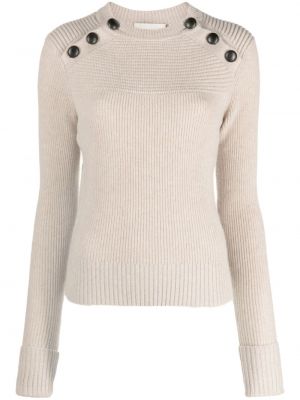 Пуловер от мерино вълна Isabel Marant бежово