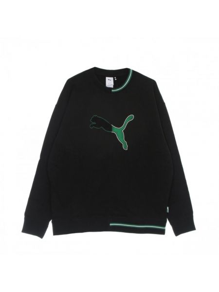 Streetwear sweatshirt mit rundhalsausschnitt Puma schwarz