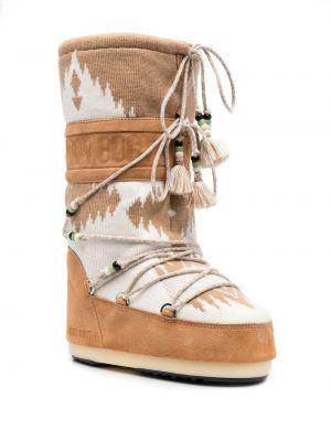 Krajkové šněrovací sněžné boty Alanui
