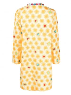 Bluse aus baumwoll mit print Emporio Sirenuse gelb