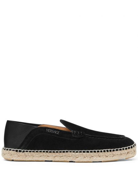 Painettu mokka espadrillot Versace musta