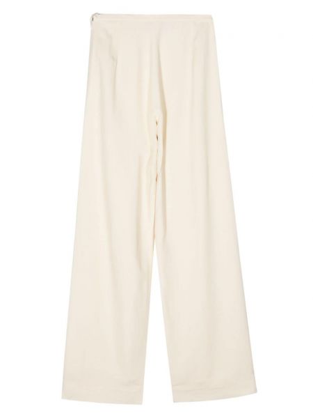 Rovné kalhoty Taller Marmo bílé