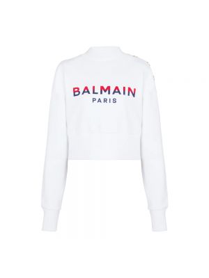 Sweatshirt mit print Balmain weiß