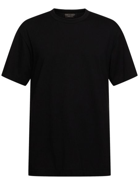 T-shirt i bomull i jersey Comme Des Garçons Homme Plus svart