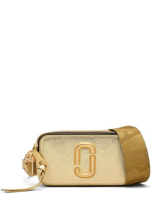 Usnjena torbica za čez ramo Marc Jacobs zlata