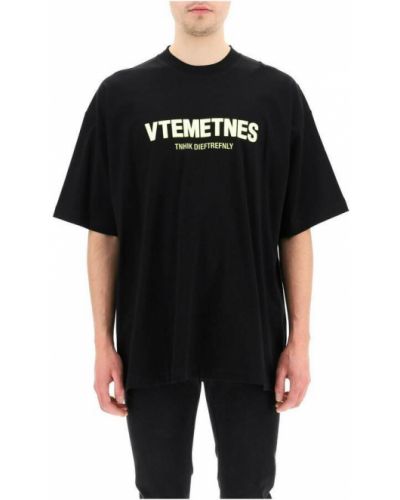 T-shirt Vetements, сzarny
