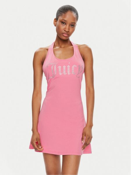 Slim fit priliehavé šaty Juicy Couture ružová
