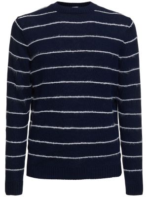 Suéter de algodón de punto Aspesi azul