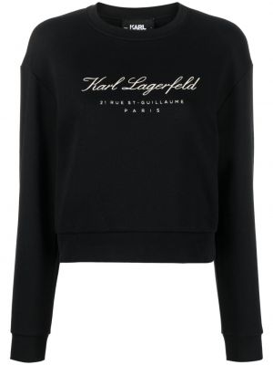 Sweat col rond col rond Karl Lagerfeld noir