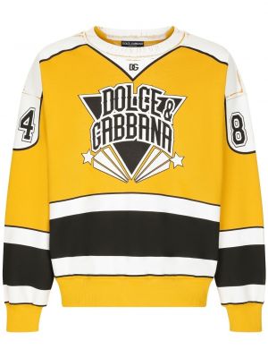 Спортна тениска Dolce & Gabbana жълто