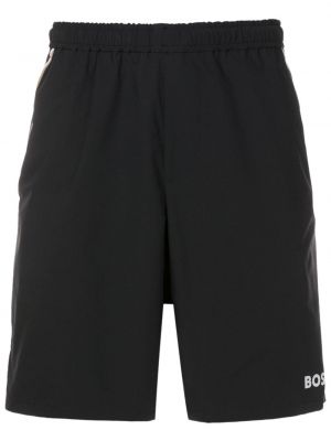 Shorts de sport à imprimé Boss noir