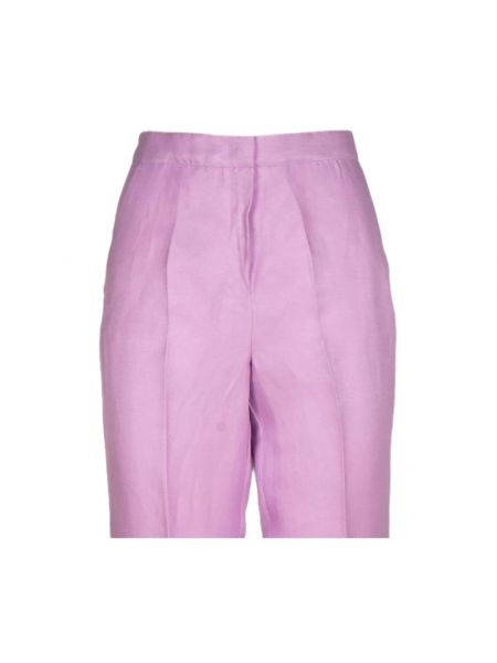 Pantalones de lino Iblues violeta