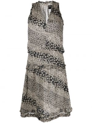 Φλοράλ αμάνικο φόρεμα με σχέδιο Chanel Pre-owned