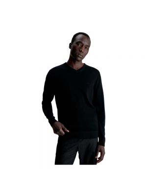 Sweter z wełny merino Calvin Klein czarny