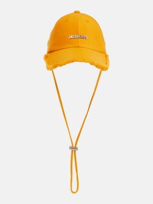 Kepurė su snapeliu Jacquemus oranžinė