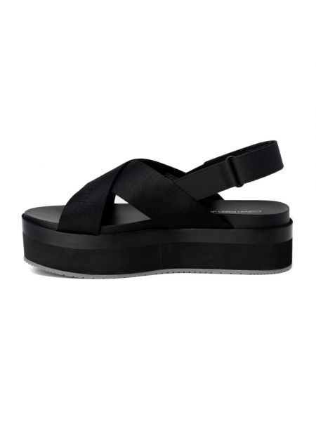 Sandalias con plataforma Calvin Klein Jeans negro