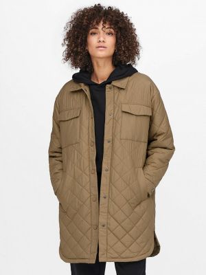 Утепленная куртка Only, коричневый