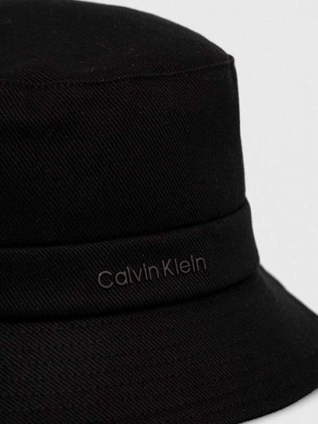 Хлопковая шапка Calvin Klein черная