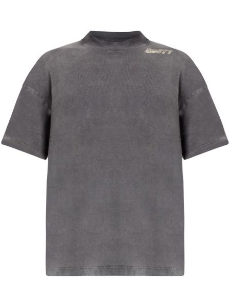 Bavlněné tričko Mouty šedé