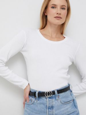 Sweter bawełniany United Colors Of Benetton biały