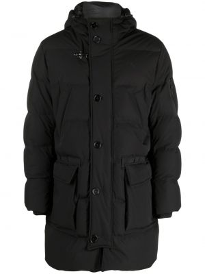 Kabát s kapucí Fay černý