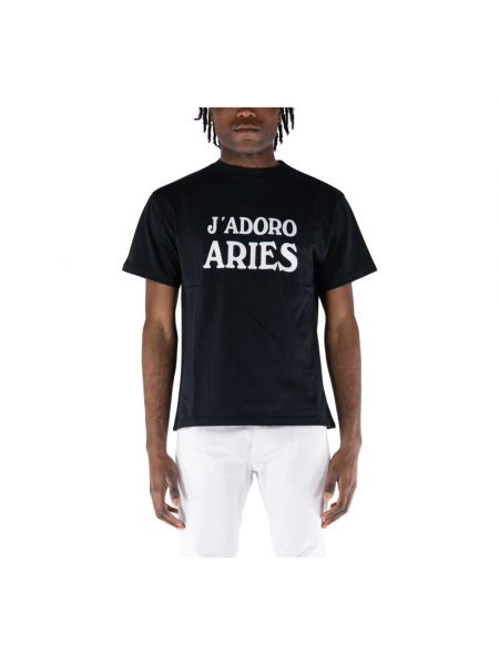 T-shirt aus baumwoll Aries schwarz