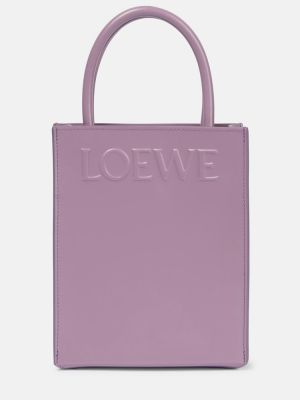 Bőr bevásárlótáska Loewe rózsaszín