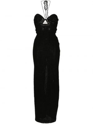 Μάξι φόρεμα The Mannei μαύρο