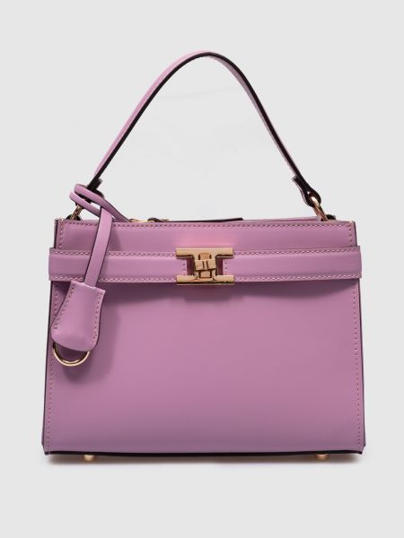 Фиолетовая кожаная сумка через плечо Gianni Notaro