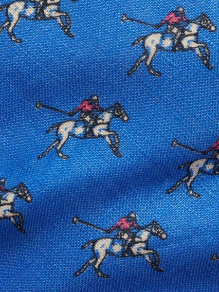 Megztas medvilninis siuvinėtas polo marškinėliai Polo Ralph Lauren