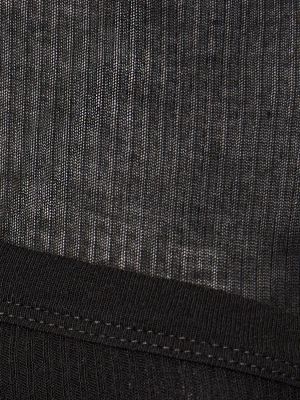 Košeľa s dlhými rukávmi Rick Owens čierna