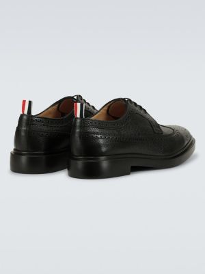 Brogue čevlji Thom Browne črna