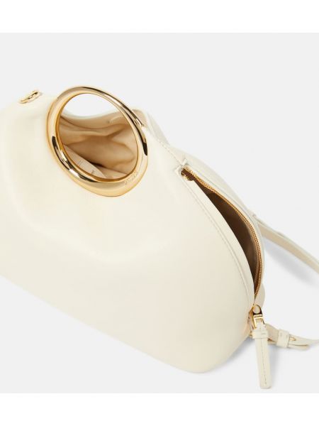 Δερμάτινη τσάντα shopper Jacquemus λευκό