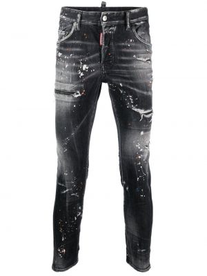 Skinny fit-jeans Dsquared2 grå