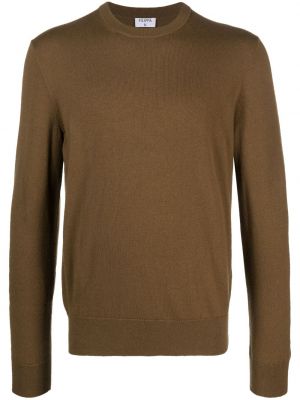 Pletený bavlnený sveter Filippa K hnedá