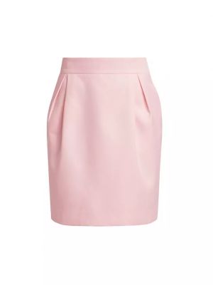 Атласная юбка мини Kate Spade New York розовая