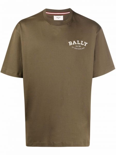 Camiseta con estampado Bally verde