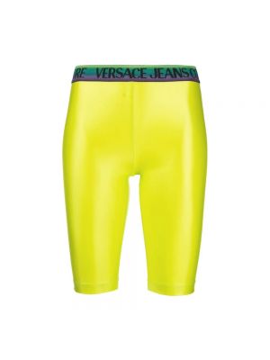 Zielone legginsy Versace Jeans Couture
