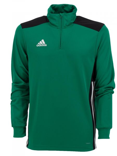 Пуловер на молнии Adidas зеленый