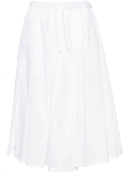 Spódnica midi plisowana Société Anonyme biała