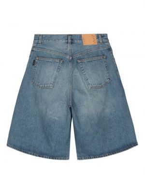 Jeans shorts ausgestellt Haikure blau