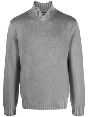 Вълнен пуловер Dondup сиво