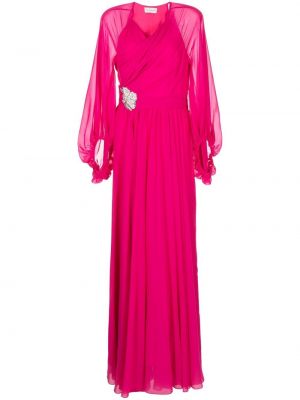 Křišťálové večerní šaty Sachin & Babi růžové